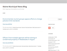 Tablet Screenshot of mainemunicipalnewsblog.com